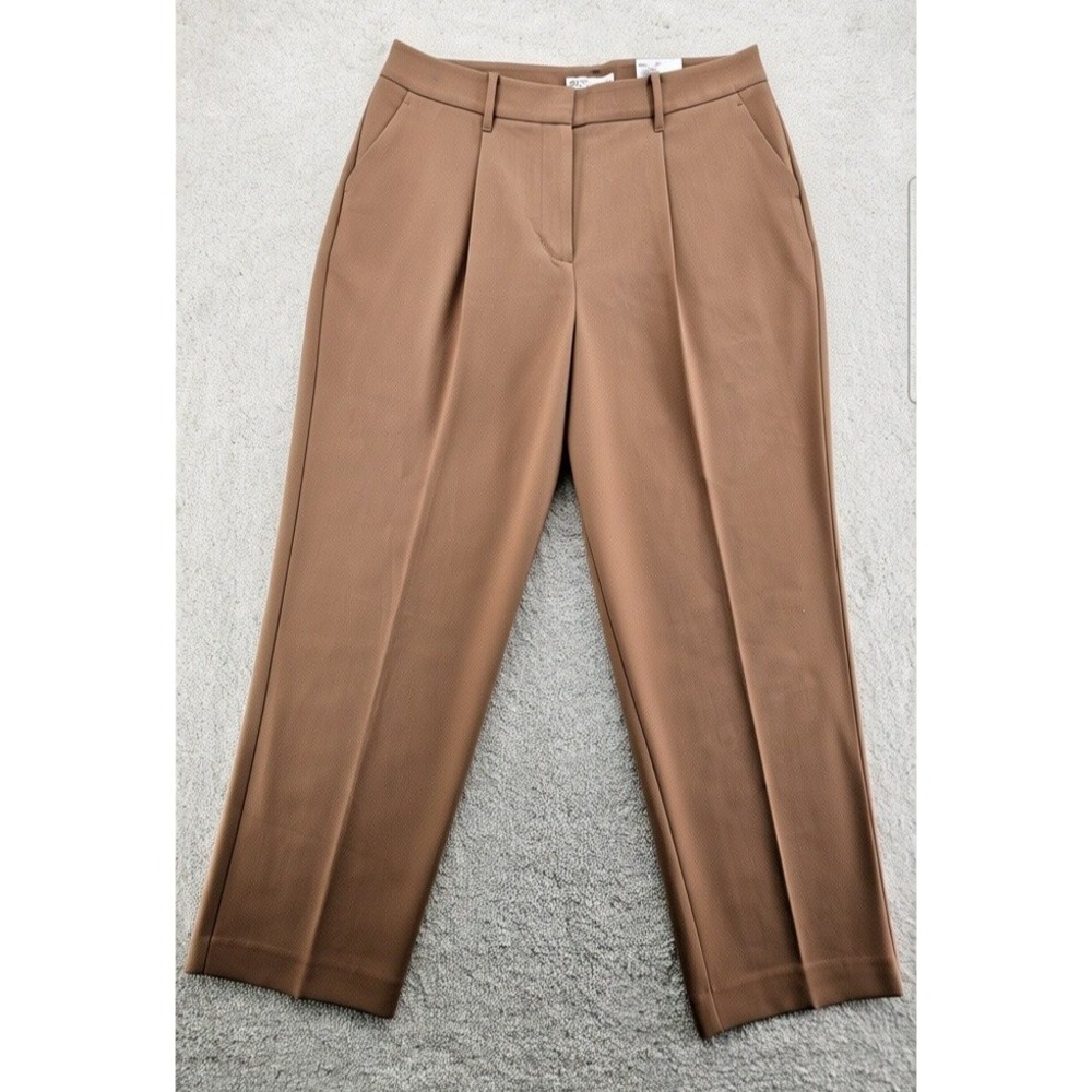 NWT NINE WEST Pleated Brown Dress Pants Size-16